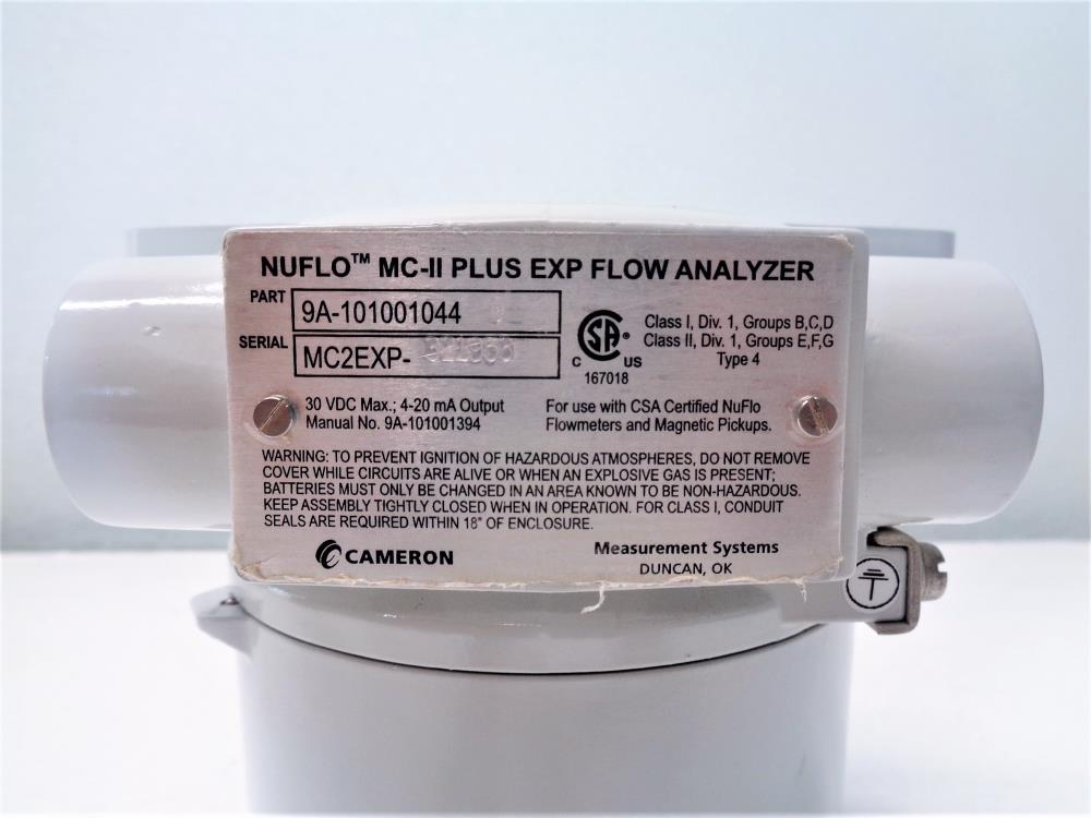 Cameron NUFLO MC-II Plus EXP Flow Analyzer 9A-101001044